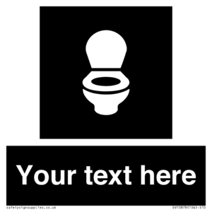 Custom information: black panel wc toilet